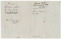 Wrapper for the Crabb 640-acre plat and field notes, recorded in colony book, patented March 14 1854.