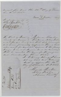 Crabb signs by his mark on 14 Dec 1852 before Alex. Beaton, who acknowledges the transfer as notary public of Navarro County.