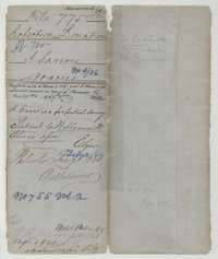 File jacket for A. Savery's 480 acres in Navarro County, a donation land certificate patented to the assignee William W. Oliver in January 1860.