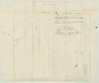 Back of the donation certificate, with the Land Office filing note for A. Savery's warrant, filed 13 October 1857.