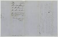 Wrapper of the Chambers Creek field notes, filed 19 October 1857, with Thos. J. Oliver's record in Book R p. 283, 25 September 1857, and 'Patented April 6th 1860'.