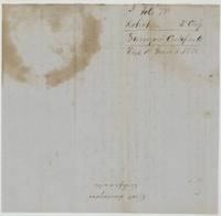 Wrapper no. 3 labelled Surveyor's Certificate, filed 15 March 1853.