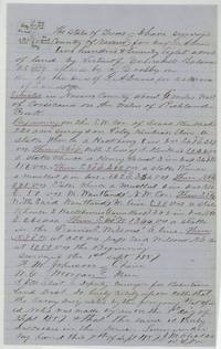 J. M. Eliot's field notes and sketch for 228 acres on Richland Creek six miles west of Corsicana, surveyed 1 September 1857.