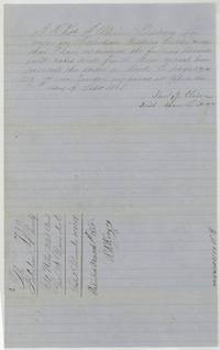 District surveyor Thos. J. Oliver examines and records the field notes, 9 September 1857, patented March 1860.