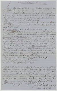 J. M. Eliot's field notes and plat of 92 acres for the heirs of G. A. Davis on Richland Creek, surveyed 1 September 1857.