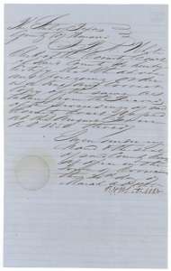 County clerk's certificate that the 1850 court order is a true copy, dated March 1855, with the clerk's seal.