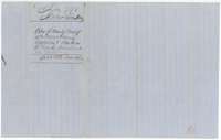 Jacket for the copy of the Navarro County Court order, marked filed in the Land Office on 28 March 1855.