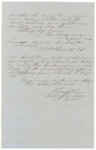Surveyor's certificate on the 763-acre school land notes, recorded in Book T, and a copy certificate by district surveyor Thos. J. Oliver, 22 September 1856.