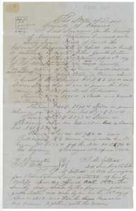 Field notes and plat for the 1,467-acre balance of Navarro County's school land, surveyed by deputy surveyor J. M. Elliot, 13 April 1852.