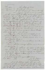 Field notes and plat for one league of Navarro County school land on the North Fork of Richland Creek, surveyed by deputy surveyor J. M. Elliot, 3 September 1851.