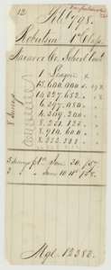 Wrapper listing the eight Navarro County school land surveys, five patented 30 January 1857 and three on 10 June 1858.