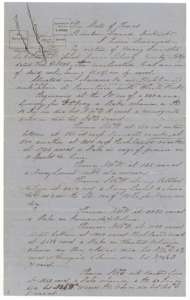 Field notes for 11,547,000 square varas on Richland Creek, Navarro County, surveyed for Mary Smith in May 1854, with a map of neighbouring surveys.