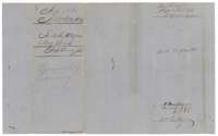 Filing wrapper for the 1854 field notes, filed 8 May 1855 and marked cancelled by resurvey.