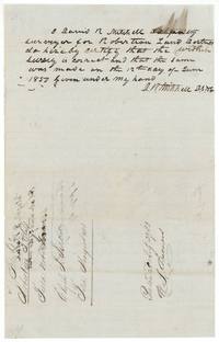 Mitchell certifies the survey correct and made 12 June 1850, with the file wrapper marked filed August 1853 and patented 29 August 1853.