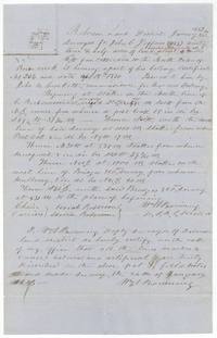 Wm. L. Browning's field notes for 93 1/2 acres for John C. Jeffers on the north side of Briar Creek, part of certificate 226.