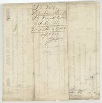 Back of the certificate: wrapper 'Bty Warrant 320 acres S. A. Kimble', filed 19 April 1858, with a note of no transfer.