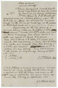 Field notes for 39 acres on Post Oak Creek waters, surveyed for Daniel Harlas by deputy surveyor D. R. Mitchell on 4 September 1851.