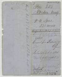 Back wrapper of the Speed file, marked File 848, Robertson County, 320 acres, correct for patenting, with the October 1860 patent entry.