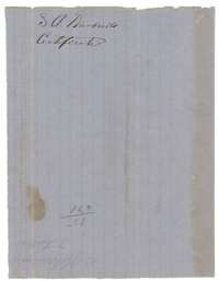 Wrapper marked S. A. Kimbrell, Certificate.