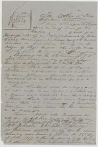 Field notes and plat for land in Limestone County, surveyed for S. A. Kimbrell by district surveyor Thomas J. Oliver, 24 June 1857.