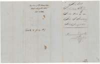 Jacket for the plat and field notes of the heirs of J. P. Houston, 320 acres, filed 1 July 1853.