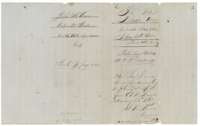 Field-notes jacket for John McGown, patented 26 April 1859, with a receipt for government dues dated 25 January 1860.