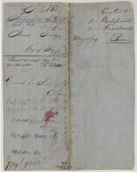 File jacket for James George's 640-acre Mercer's Colony survey, with the patent of 8 August 1854.