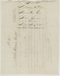Back of the certificate, with the docket naming James George and the Land Office filing note of 1 July 1853.