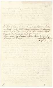 Certificate of district surveyor Thos. J. Oliver, 24 December 1857, that the Davis field notes were examined and recorded in Book W, page 103.