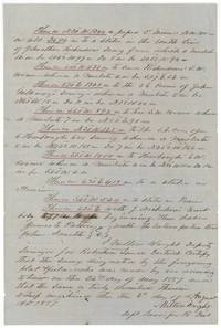 Second page of the field notes ending the survey, chain carriers James E. Patton and John Smith, certified by Milton Wright 3 Aug 1857.