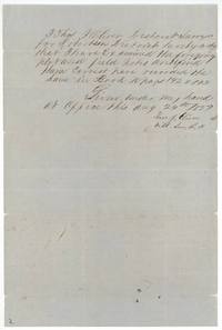 Thos. J. Oliver, District Surveyor, certifies the notes correct and recorded in Book W pages 192-193, 29 Aug 1857.