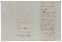 Wrapper: Jane M. Cazneau 11,862,972 varas, filed Sept 18 1857, patented August 31 1859, with receipt of government dues $7.27.