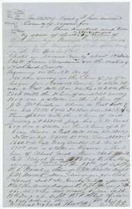 Field notes and plat for 320 acres on Richland Creek, surveyed 18 September 1857 for S. A. Kimbrel on headright certificate No. 114.