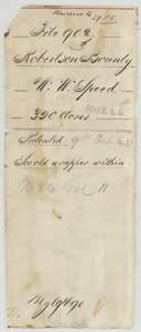 Second old wrapper for the Speed papers, marked patented in October 1860.