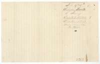 Jacket for the field notes of Edwardo Ramirez, 1,280 acres, marked patented 26 November 1861.