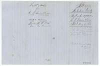 Folded wrapper for the field notes of E. P. Gaines Chism, 1,920 acres, filed in the General Land Office 19 August 1861.