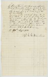 Application dated 30 September 1860 for 1,920 acres in Navarro County under the Chism certificate, describing the tract by its neighbours' corners.