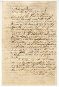 Van Zandt County clerk's certificate that the power of attorney from Mary Parchman to W. A. H. and T. H. Miller was recorded 19 January 1876.