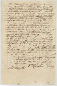 Deed of 5 July 1850 in which William C. Crabtree sold his 640-acre certificate No. 54 to Alfred W. McFall for $25.