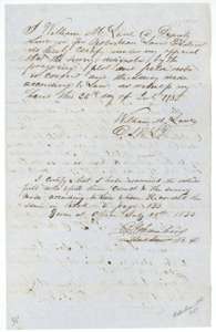 Deputy surveyor William M. Love's certificate of 26 July 1853, with district surveyor Chambers's certificate of 28 July 1853 recording the notes in Book V, page 133.