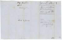 Wrapper for the 1853 field notes of Crabtree's 320 acres, filed at the Land Office on 15 August 1853.