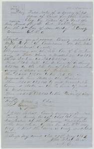 Field notes and plat for 94 acres on Richland Creek, surveyed for John A. Barclay by county surveyor J. M. Eliot, 5 May 1859.
