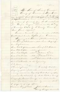 Corrected plat and field notes for 178 acres for John A. Barclay, made by county surveyor John W. Irwin on 7 February 1872.