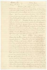 Copy of the Fort Bend County probate court record of November 1844 naming Mary Barkley sole heir of John A. Barkley, followed by her power of attorney.