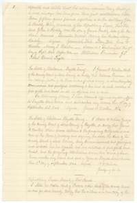 Affidavit of 19 September 1844 by Alabama neighbors that Mary Barkly is the mother of John A. Barkly, with the county clerk's certificates.