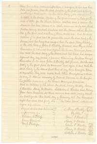 Close of the deed to Henry Jones, signed by Mary Barkly by her attorneys and by the three Hartons before witnesses.