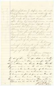 Proof of the power of attorney by R. L. Mills, dated 31 October 1865, with a notary's certificate of 1873 that this is a true copy.