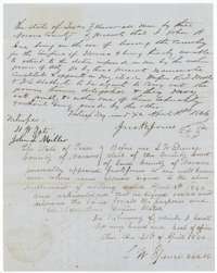 Substitution of 18 April 1866 in which John B. Jones, about to leave for Mexico, names R. L. Mills and another as agents, acknowledged 20 April 1866.