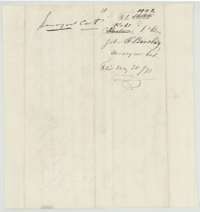 Wrapper for the county surveyor's certificate, filed at the Land Office on 20 May 1871.