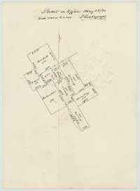Second Land Office sketch plotted 25 May 1871 showing the Barclay surveys and neighboring tracts.